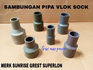 Sambungan Pipa PVC Vlok Soket / Vlok Sock Reducer  V-sock GREST Murah