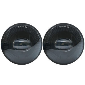 For Chevy Avalanche Suburban 2007-2014 for Tahoe 07-14 Pair Black Chrome Front Fog Lamp Light Round
