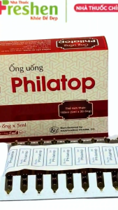 Ống uống Philatop Hộp 20 ống x 5ml Trẻ có sức đề kháng kém hay ốm vặt hoặc đang trong giai đoạn phát triển cần bổ sung dưỡng chất.