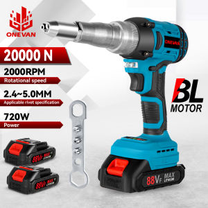 🔥Bulacan Stock🔥2.4-5.0mm 20000N Brushless Electric Rivet Tool Cordless Rivet Nut Machine Drill Insert Automatic Riveting Tool For Makita 18V Battery