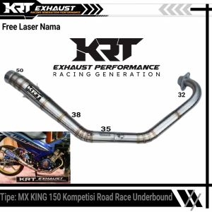 Leher Jupiter Mx King 150 Kompetisi Road Race Model Underbound KRT Knalpot Racing Top Terlaris Free Laser Nama