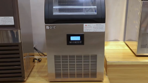 BOBI 36-144KG Large Cube Ice Maker Commercial Ice Maker Blue Light Sterilization Quick Ice Maker LED Touch Screen