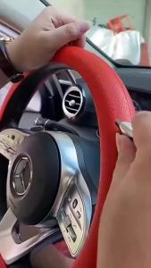 Silicone Car Steering Wheel Cover Elastic Protective Cover Multi Color Auto Interior Silica Gel Decoration Covers For Men Women