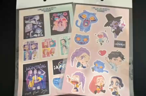 Demon Hunter Sticker Sheet | Big size| Vinyl Waterproof Stickers #sajaboys #Huntrix #kpopdemonhunter