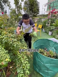 500/300/120L กระสอบเก็บเศษขวด ถุงพลาสติกเก็บเศษใบไม้ รุ่นหนา กันน้ำ  สำหรับสวน