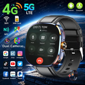 5G Smart Watch 2.4"HD AMOLED 8GB+128GB Memory 2100mAh 900W Camera Video GPS NFC WIFI Google AppDownload 4G Smartwatch Android 10