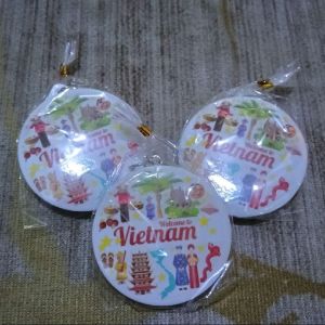Rantai Kunci Keychain Vietnam Saigon Hanoi PhuQue HoChiMin Keychain Pendant KeyRing Gift Fashion Accessories Pendants