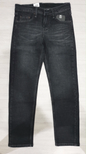 Quần jeans nam màu xám đậm vải co giãn dáng slimfit Kazata cao cấp hàng VNXK ống 17-19cm