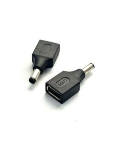 USB Female to DC 5.5x2.1mm Male Adapter 5V Power Connector for Router LED Strip Speaker Black