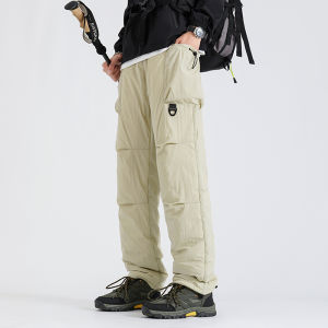 Outdoor Thermal Gear Trousers Mens Womens Waterproof Windproof Winter Travel Clothing Breathable Cotton Pants for Hiking Camping Skiing