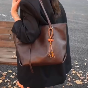 Grosir import jakarta 3154 Aff Free Gantungan Tas Tote Bag Wanita Kulit Sintetis Tas Bucket Wanita 42*13*28 Cm