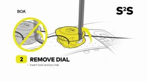 Bộ Khóa BOA Giày Xe Đạp S2-S L/R Màu Đen