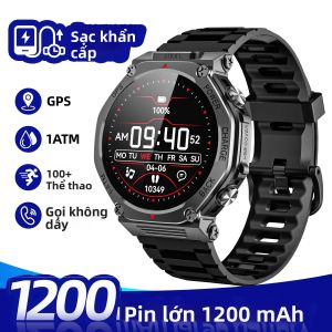 Đồng Hồ Thông Minh T-Rex3 2025 Mẫu Mới Tích Hợp GPS Pin 1200mAh Sạc Ngược Trợ Lý Giọng Nói Đèn Pin Dành Cho Nam Giới Chơi Thể Thao Ngoài Trời