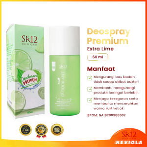 Deodorant Premium SR12 Extra Lime Menghilangkan Bau Badan Mengontrol Keringat Mencerahkan Ketiak
