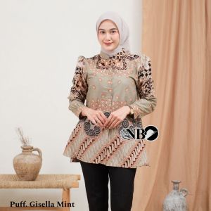 BLOUSE BATIK WANITA // ATASAN BATIK WANITA // BAJU ATASAN WANITA KEKINIAN // BAJU ATASAN WANITA LENGAN PANJANG // BLOUSE BATIK WANITA TERBARU // BLOUSE KERJA // BLOUSE WANITA // BATIK // PAKAIAN BATIK WANITA // ADA UKURAN M  L XL XXL  JUMBO LD 120 CM