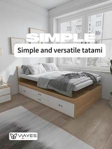Storage Tatami Platform Bed with Bedhead & drawer Custom-made
