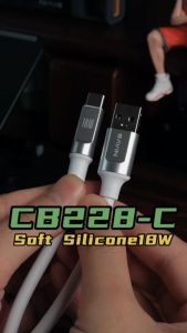 BAVIN CB288 12W 18W Fast Charging Soft Silicone Thick Wired Data Cable Widely Compatible for Smartphones