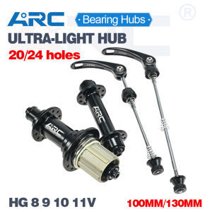 ARC Ultralight Road Hub 280g 1:1 Structure Rim Brake 700C Road Sealed Bike Hub Front 100mm Rear 130mm For HG 8 9 10 11 Speed