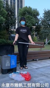 Garbage Picker Grabber ถังขยะพับได้สำหรับ Garden Leaves Pick Up