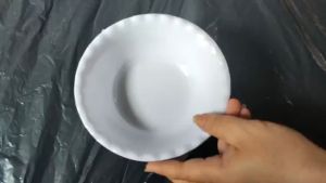 Tô nhựa melamine trắng bóng viền bèo nhiều size