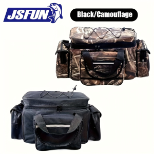 JSFUN Multifunctional Fishing Waist Pack 11L Large Capacity Waterproof Tackle Bag with Shoulder Strap Adjustable Outdoor Pack