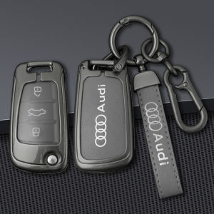 เคส Audi A1-A7 หรูหรา พรีเมี่ยม เคสที่วังรีโมทแบบพับ สำหรับ A4,A6,A8P,A8L,Q3,Q5,RS