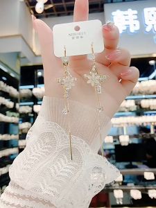 Bông tai ngôi sao tua rua đi tiệc thu đông - bông tai đi tiệc sang chảnh bông tay nữ kiểu bong tai nu bong tai AD29 bông tai sang chảnh bông tai đẹp bong tai nữ kiểu bạc BSTKD - [NaLa Shop]