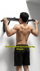 Gym-grade wall pull-ups boxing bag hangers upper body strength training home training equipment