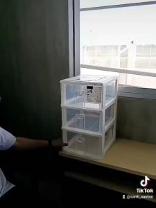 KHUN SANTI กล่องลิ้นชัก 3 ชั้น LA-30 (ใส่กระดาษ A4 ได้) ขนาด (กว้างxลึกxสูง) : 30.5 x 36.2 x 50.6 cm