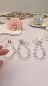 【COD】Crystal Pearl Butterfly Pendant Phone Case Pendant Little Bear Sunflower DIY Accessories