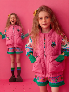 PPTOWN | Girls Warm Padded Cotton Vest for School Uniforms