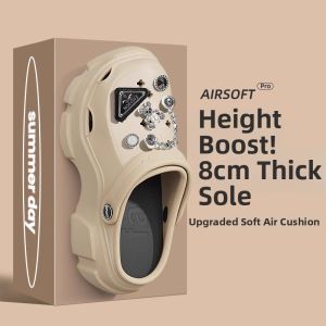 BAIMUQINGCHEN | Elevated Beach Sandals Platform Clogs