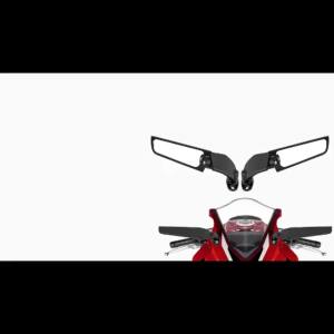 Gương Chiếu Hậu Xe Máy Được Sửa Đổi Cánh Gió Cho Honda CBR650R F CBR1000RR CBR600RR CBR 250R 500R Gương Chiếu Hậu Xoay Bằng Thép Không Gỉ