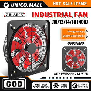 Exhaust Fan 10/12/14/16 inch All Metal Mute Ventilation Fan Kitchen Bathroom Exzos Fan Window Exhaust Fan Kipas Dapur 排气扇