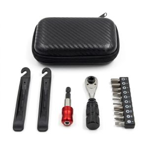 iosn | Portable Bike Repair Tool Kit Cyclist Maintenance Set with Ratchet Wrench Screwdriver Lightweight Cycling Tools for HomeWorkshop