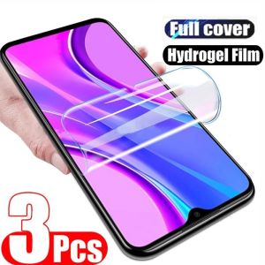 3Pcs Hydrogel Film For Xiaomi POCO X7 Pro X6 X5 X3 X4 GT NFC M4 M5 M6 Pro For POCO F6 Pro F5 F4 F3 C65 C75 Screen Protector Film