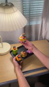 ️现货️ReadyStocks Sin Chan 6 in 1 mini food blocks toys 蜡笔小新 美味 点心 积木 拼搭 小颗粒 街景 组装 礼物