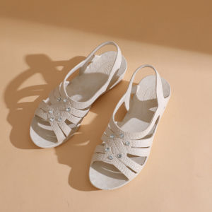 JIFANPAUL | Women Summer Comfortable Slip-on Wedge Sandals