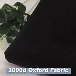 1000D black thickening polyester nylon Pu coated waterproof Oxford fabric for outdoor textile by the meter