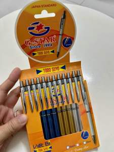 [Hộp 12 cây] Viết Bi Bấm Todo Suyo Ngòi Bi 0.7mm Thụy Sĩ Mực Xanh Của Đức Mực Đều Viết Êm Nét Đẹp