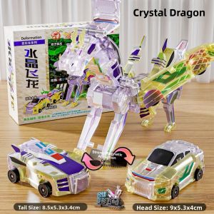 Childrens Magnetic Absorption Transformable Toy Flying Unicorn Dragon Collision Combination Two-In-One Gift Hello Carbot
