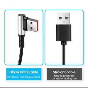 Cáp Sạc Nhanh NNBILI 6A USB A Sang USB C 0.25m Đầu Cắm Góc 90 Độ Dây Dữ Liệu Ngắn Dành Cho iPhone 17 iPad Sạc Dự Phòng