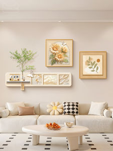 CTYLIGHTZ | Cream Style Sunflower Sofa Background Wall & Entryway Art Decor