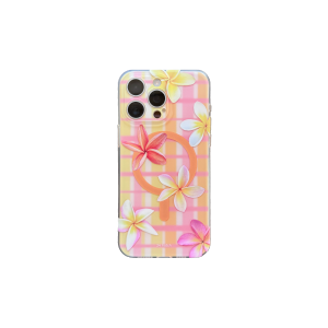 Double Layer Egg Flower Magnetic Suction Precision Hole Craft Phone Case Suitable for Apple 13-16 Series Original Design Simple Style
