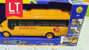 Large School Bus Light Music Car Model Educational Toys for Boys English Songs with Birthday Toys