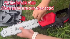 【12 inches】Cordless Electric Chainsaw 888VF Mini Chainsaw Pure copper motor Cordless Chainsaw Durable&Powerful cutting Easily cut wood Handheld Chainsaw Portable chainsaw