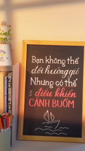Bảng Từ Canvas - Bảng Menu - Kích thước 30x45cm - Tặng Bút Dạ Quang