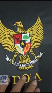 MAP UPACARA BORDIL SATU SET 5 BUAH + SELENDANG SATU SET 10 BUAH UNTUK SD SMP SMA