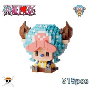 Bandai | ONE PIECE Sun God Nika Luffy Micro Building Block Chopper Ace Buggy 3D Anime Model Assembly Mini Bricks Figure Toys For Gift