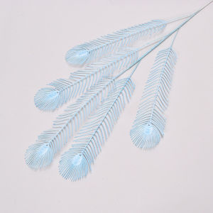 ดอกไม้หางนกฟีนิกซ์เทียมดอกไม้พลาสติกดอกไม้ปลอมสำหรับใช้ในงานแต่งงานนกยูงปลอมการตกแต่งบ้านใบไม้